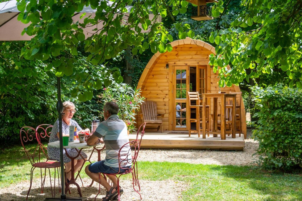 Cabane En Bois Avec Bain Nordique Asnieres-sur-Vegre Kültér fotó